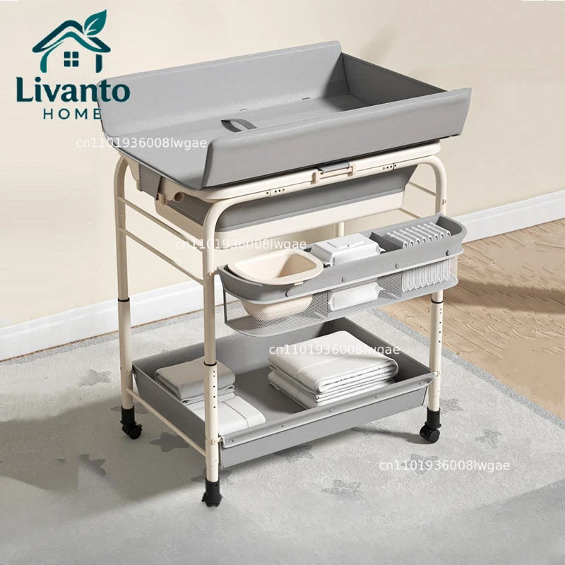 Baby Clothing Types - Baby Bath Basin Diaper Table Multifunctional