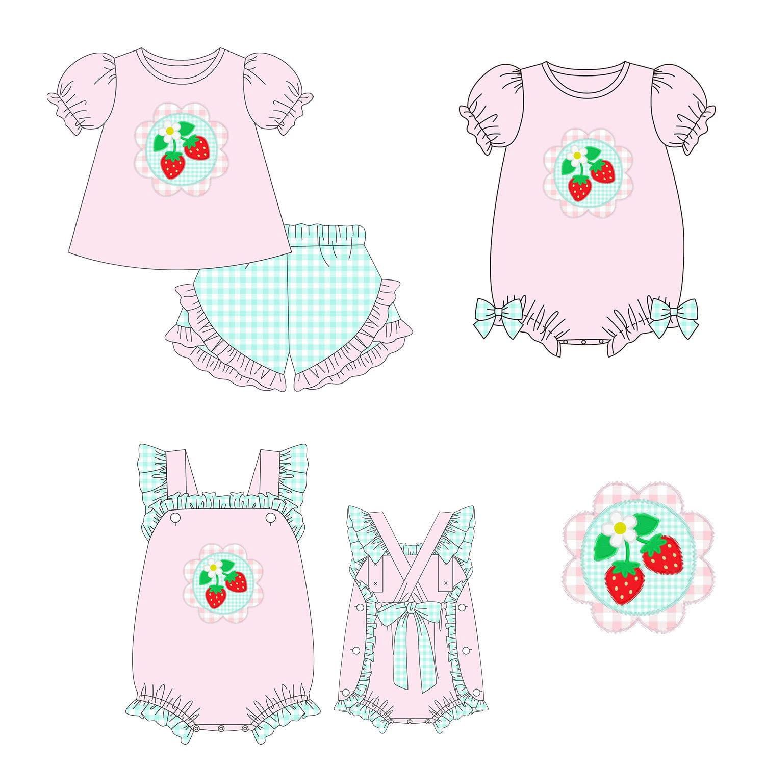 Baby Clothing Boutique - Boutique Kids Clothing Summer Girls Strawberry