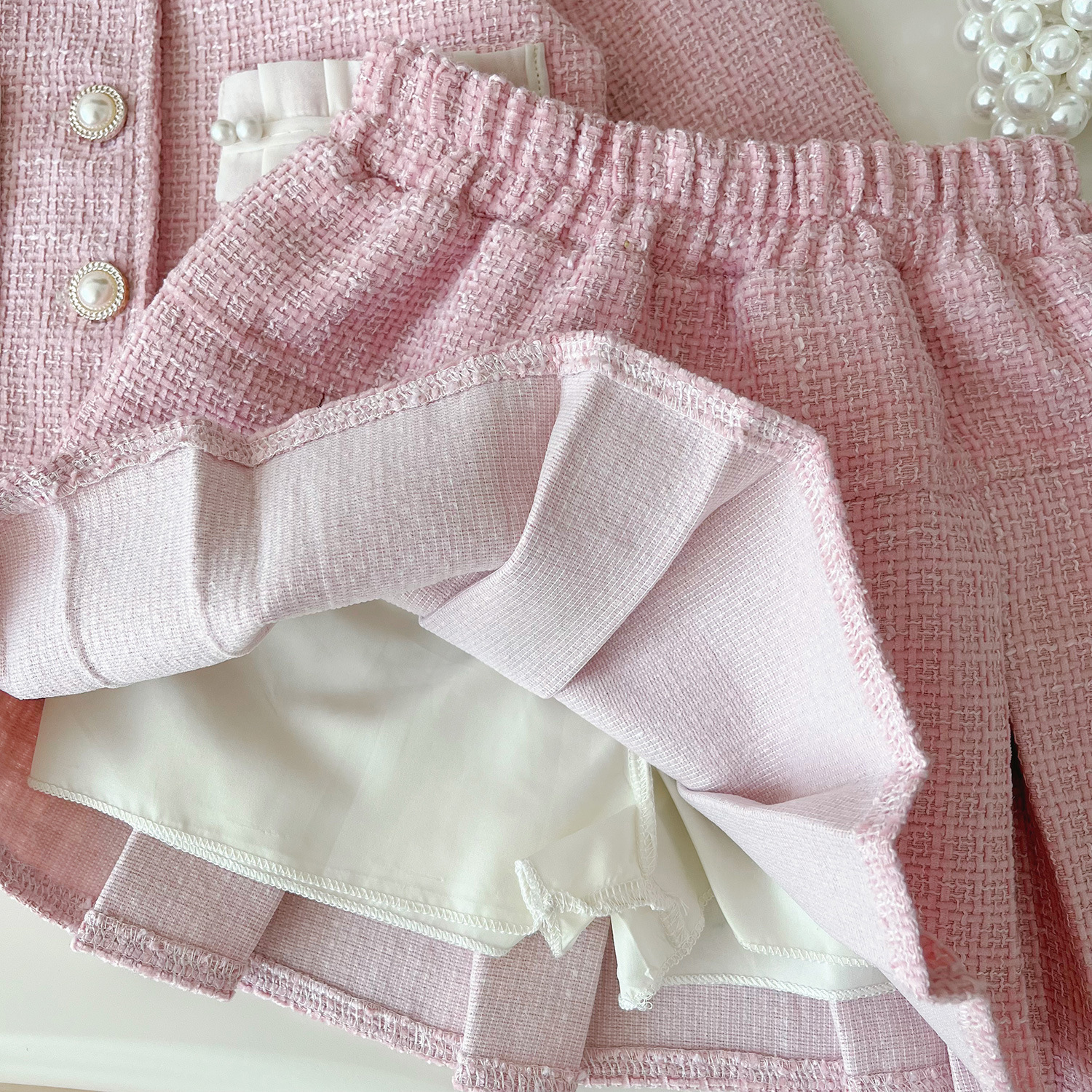 Tweed Pink Girl Boutique Outfi - Baby Clothing Boutique のレビューと価格