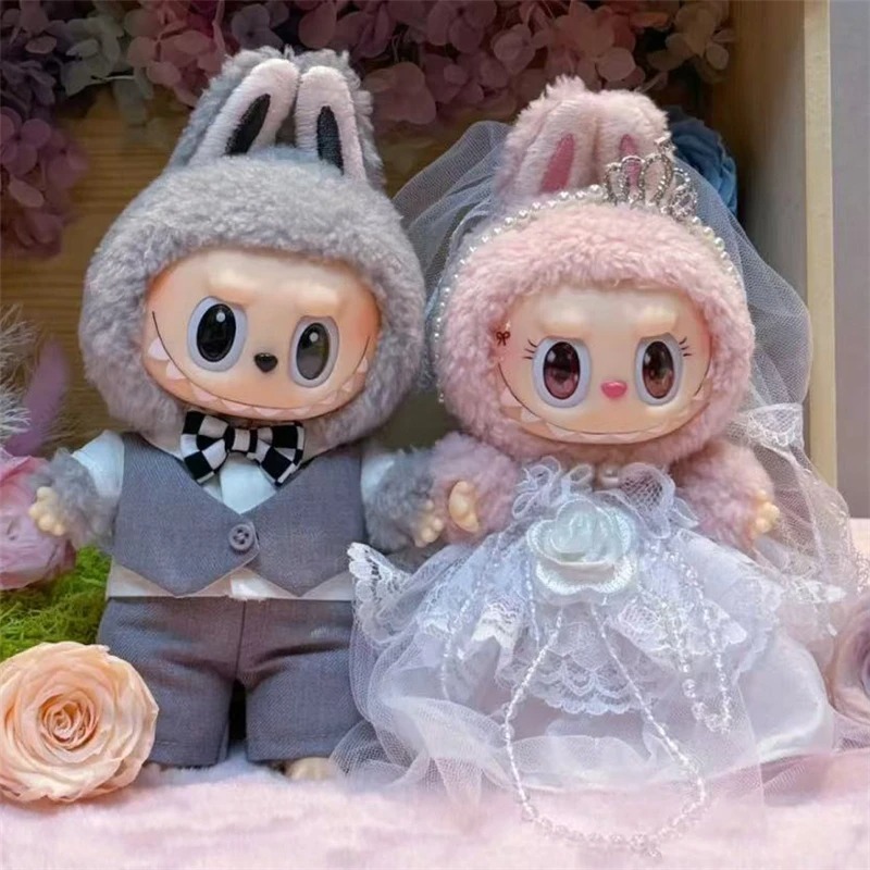 15 17cm For Labubu Doll Weddin - Baby Clothing Unisex のレビューと価格