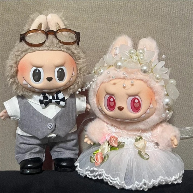 15 17cm For Labubu Doll Weddin - Baby Clothing Unisex のレビューと価格