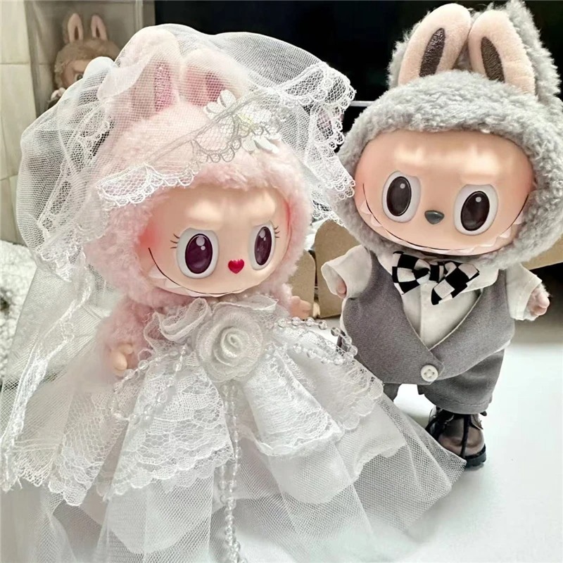 15 17cm For Labubu Doll Weddin - Baby Clothing Unisex のレビューと価格