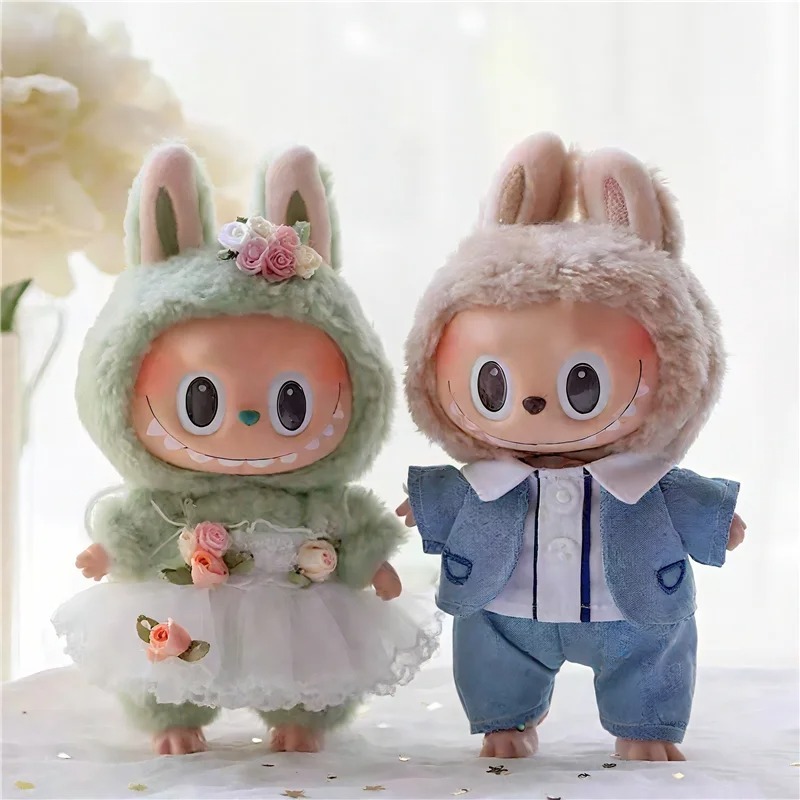 15 17cm For Labubu Doll Weddin - Baby Clothing Unisex のレビューと価格