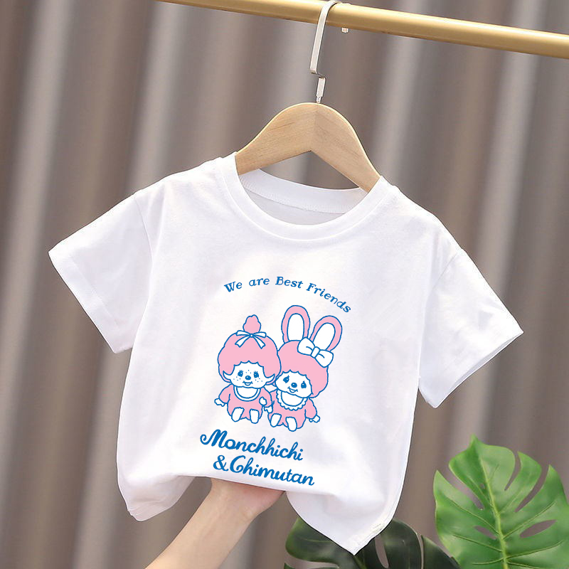 Monchhichi Kids T-shirts Anime - Baby Clothing Unisex のレビューと価格