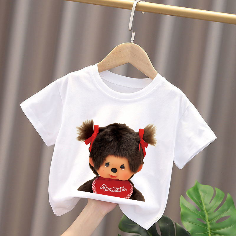 Monchhichi Kids T-shirts Anime - Baby Clothing Unisex のレビューと価格