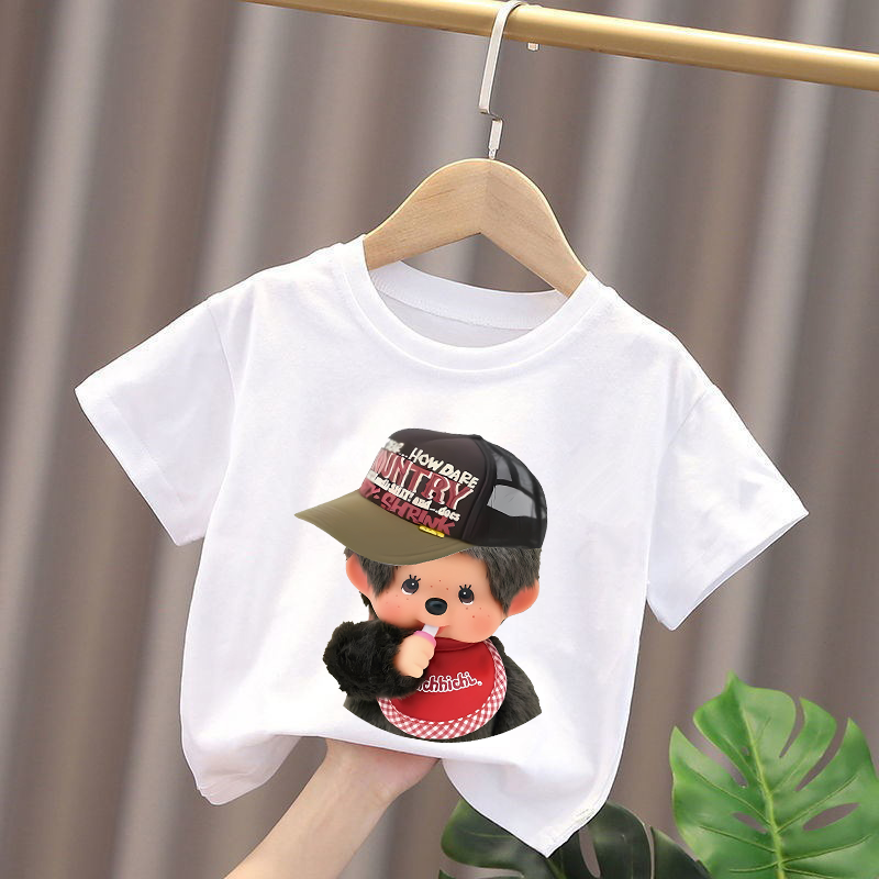 Monchhichi Kids T-shirts Anime - Baby Clothing Unisex のレビューと価格