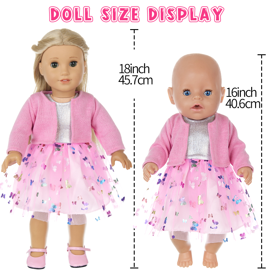 Doll Clothes for 16-18Inch 40- - Baby Clothing Unisex のレビューと価格