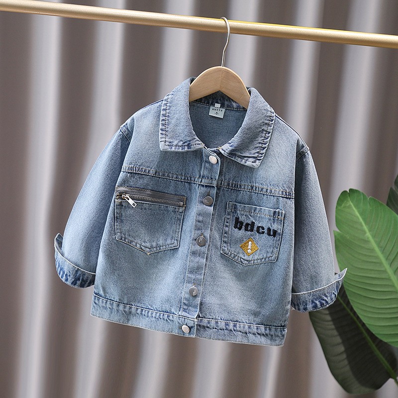 Cute Style Baby Child Denim Ja - Baby Clothing Unisex のレビューと価格