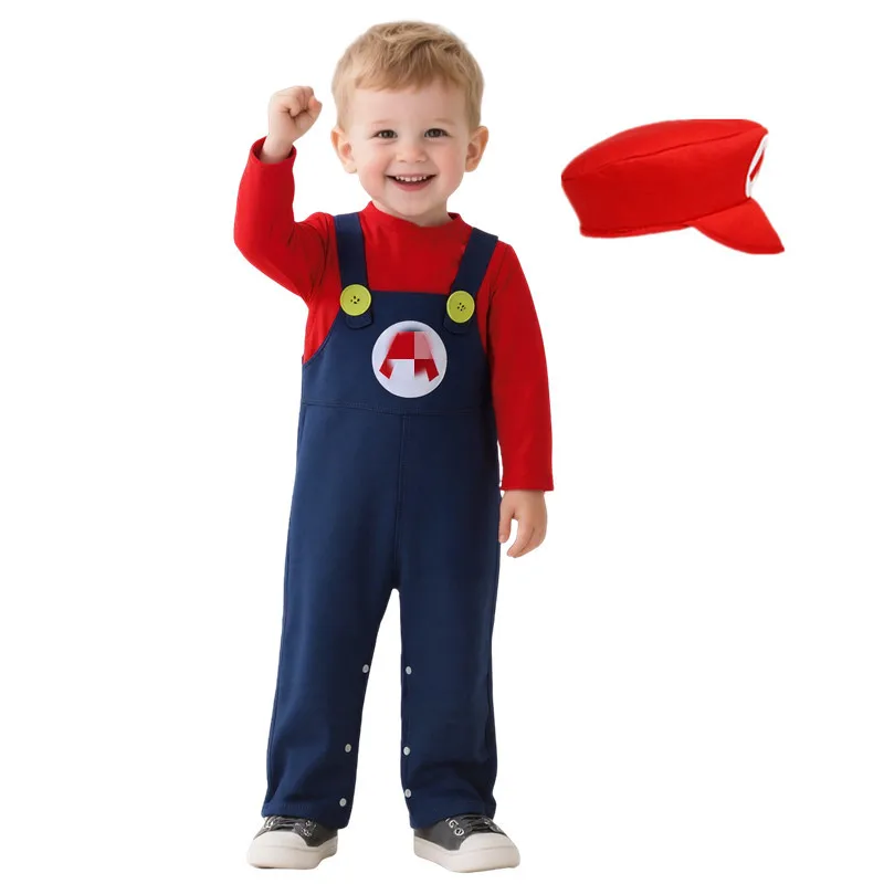 Baby Plumber Costume Red Green - Baby Clothing Unisex のレビューと価格