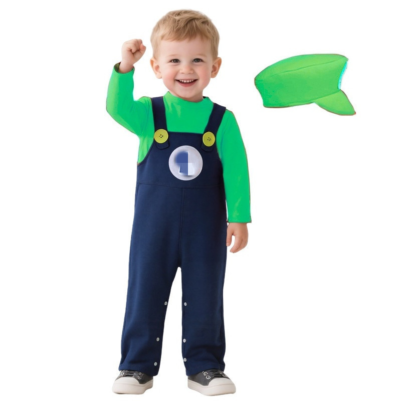 Baby Plumber Costume Red Green - Baby Clothing Unisex のレビューと価格