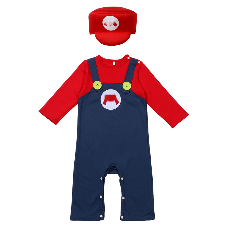 Baby Plumber Costume Red Green - Baby Clothing Unisex のレビューと価格